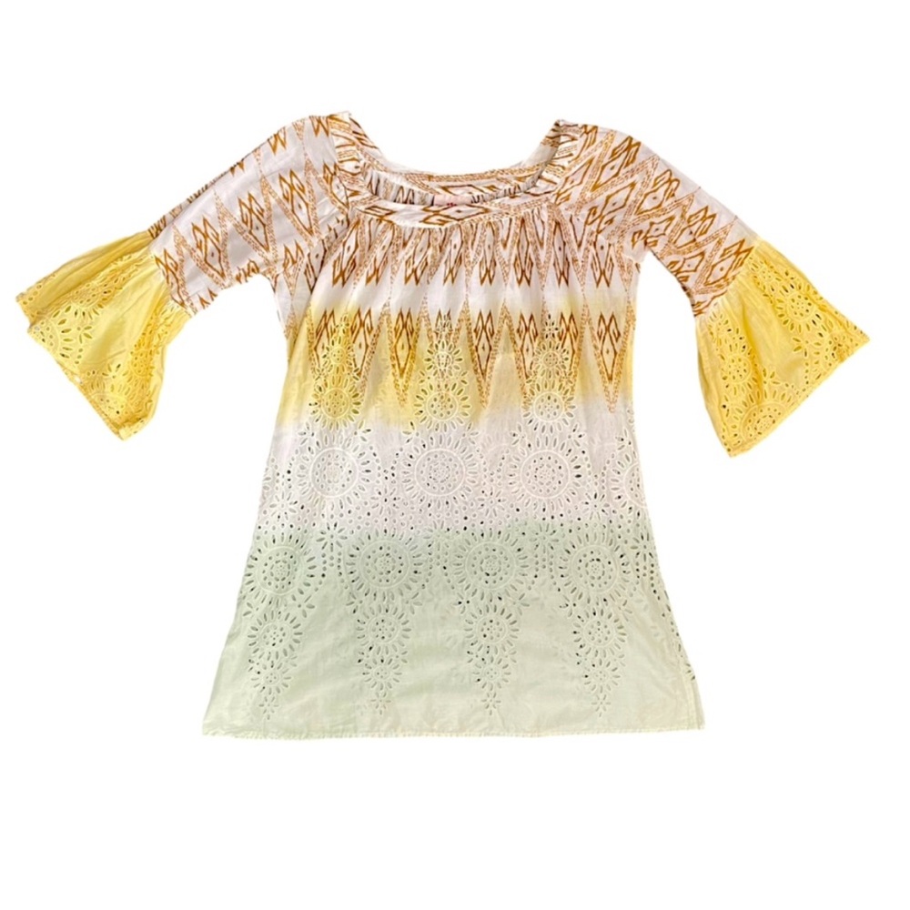 Cake Couture Eyelate Bell Sleeves Mini Dress Tunic Swim Cover Size‎ M - Picture 3 of 15